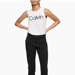 Calvin Klein Performance Women's Muscle Tank - White XL
